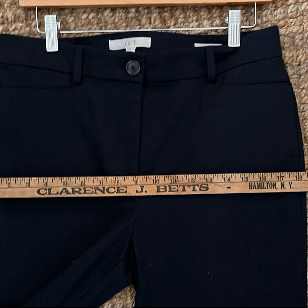 LOFT Navy Curvy “The Sutton” Trouser Pants Size 10 - Picture 7 of 8